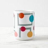 Mug Trapézoïdes et cercles modernes du milieu du siècl (Centre)