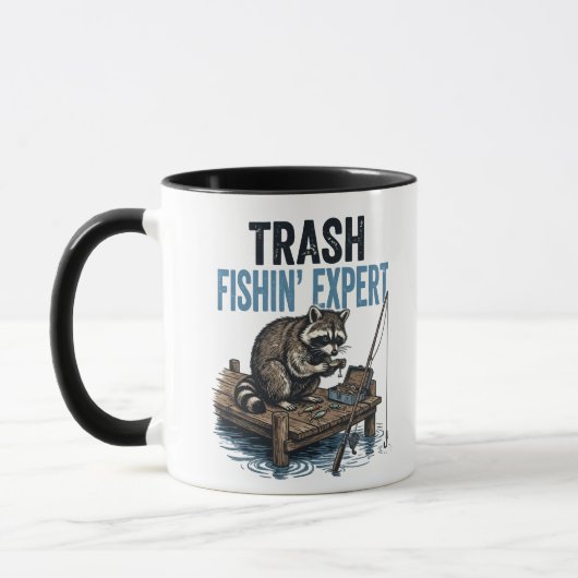 Mug Trash Fishin' Expert Raccoon (Gauche)