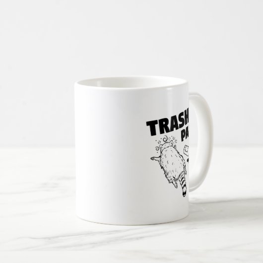Mug Trash Panda Drunk Racoon Funny  (Devant droit)