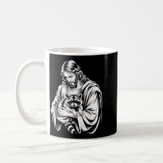 Mug Trash Panda Jesus Raccoon Trashed Racoon Animal Ra (Gauche)