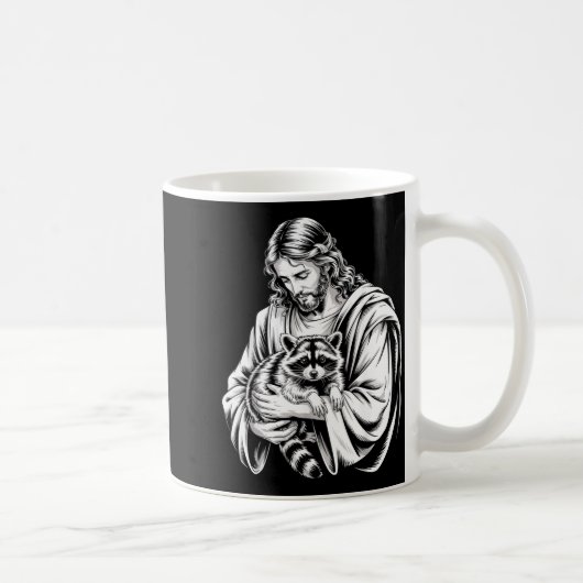 Mug Trash Panda Jesus Raccoon Trashed Racoon Animal Ra (Droite)