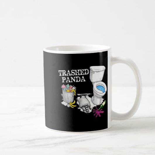 Mug Trashed Panda Drunk Racoon Party Animal Meme Funny (Droite)