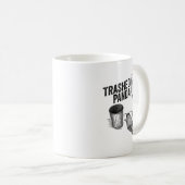 Mug Trashed Panda, Funny Drunk Raccoon, Trash Panda Hu (Devant droit)