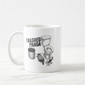 Mug Trashed Panda, Funny Drunk Raccoon, Trash Panda Hu (Gauche)