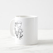 Mug Trashed Panda Funny Drunk Racoon  (Devant gauche)