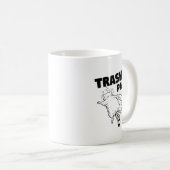 Mug Trashed Panda Funny Drunk Racoon  (Devant droit)