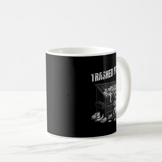 Mug Trashed Panda Funny Drunk Racoon Cool Animals Grap (Devant droit)
