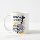 Mug Trashed Panda New Year 2026 Funny Drunk Raccoon  (Gauche)