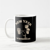 Mug Trashed Panda New Year Resolution Funny Drunk Racc (Gauche)