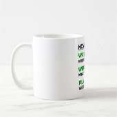 Mug Travail à domicile Bureau drôle (Gauche)