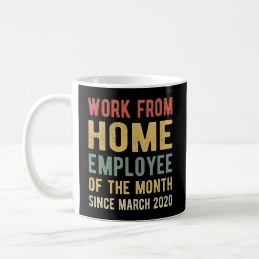 Mug Travail à domicile Employé du mois I (Gauche)