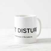 Mug Travail acharné (Devant droit)