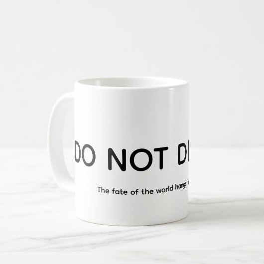 Mug Travail acharné  (Devant gauche)