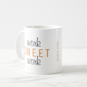 Mug Travail amusant du travail à domicile typographie