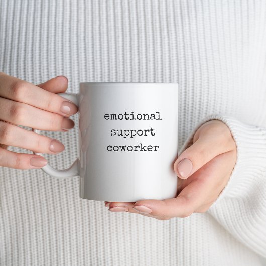 Mug Travail Bestie Cadeau Funny Emotion Support Cowork