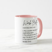 Mug Travail Bestie Cute Love Coworker Définition (Devant droit)
