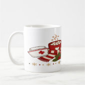Mug Travail d'art typographique sur un poste d'infirmi (Gauche)