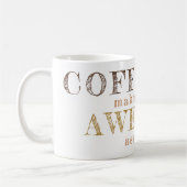 Mug Travail de bureau amusant typographie personnalisé (Gauche)