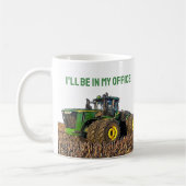 Mug Travail de bureau d'agriculture de tracteur amusan (Gauche)