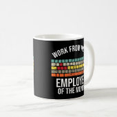 Mug Travail De L'Employé À Domicile Du Mois Wfh (Devant droit)