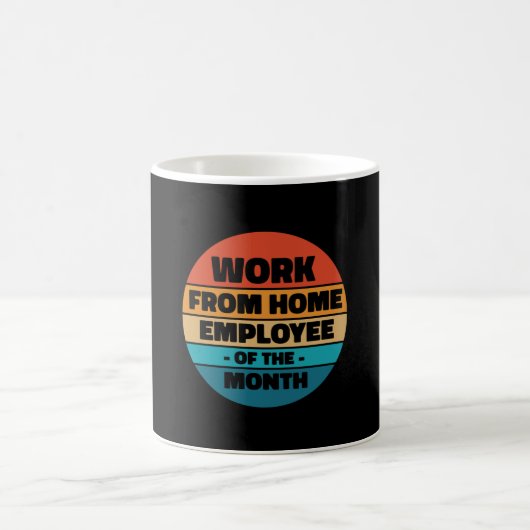 Mug Travail de l'employé à domicile - Rtro amusant (Centre)