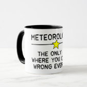 Mug Travail de météorologue (Devant gauche)