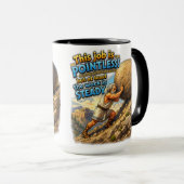Mug Travail de Sisyphe Inutile Citation Discutable Myt (Devant droit)