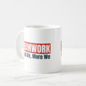 Mug Travail d'équipe Citation Inspirationnelle Personn (Devant gauche)