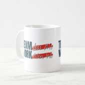 Mug Travail d'équipe Motivational Office Cadeau d'entr (Devant gauche)