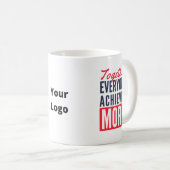 Mug Travail d'équipe sur mesure du logo de l'entrepris (Devant droit)