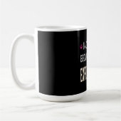 Mug Travail drôle parce que mon chat a besoin de frian (Gauche)