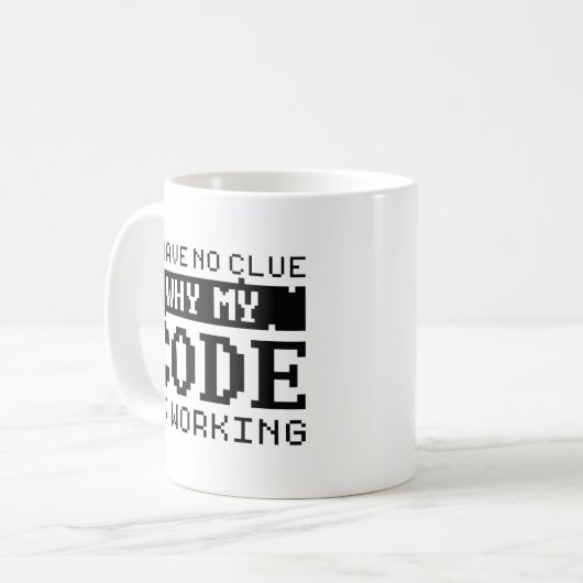 Mug Travail du code (Devant gauche)