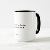 Mug Travail dur (Devant droit)