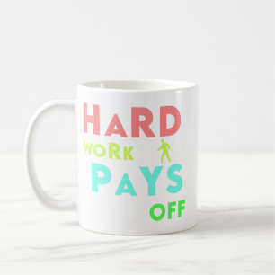 Mug Travail dur - Restez concentré, restez motivé