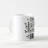 Mug Travail Dur Rêve Grosse Citation Motivationnelle (Devant gauche)