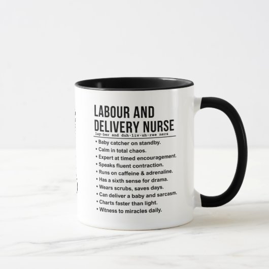 Mug Travail et livraison (Droite)