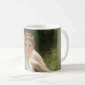 Mug Travail Interrompu par Bouguereau, Portrait d'ange (Devant droit)