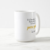 Mug Travail Or pur 23:10 Écriture (Devant droit)