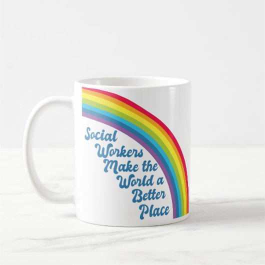 Mug Travail social inspirant Arc-en-ciel (Gauche)