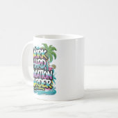 Mug "Travaille dur, Joue du dur déco" (Devant gauche)