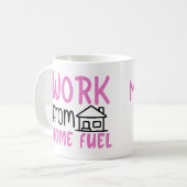 Mug Travailler à partir d'une bouillie rose de combust (Devant gauche)
