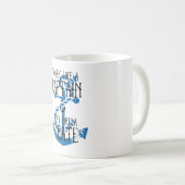 Mug Travailler comme un capitaine Jouer comme un pirat (Devant droit)