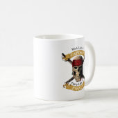 Mug Travailler Comme Une Partie De Capitaine Comme Un (Devant droit)