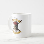 Mug Travailler Comme Une Partie De Capitaine Comme Un (Devant gauche)