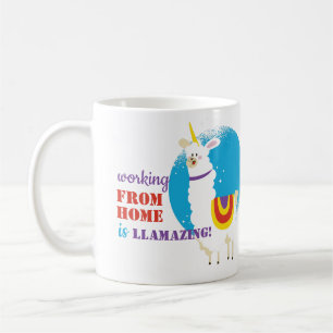 Mug Travailler Drôle À La Maison Llamaza Drama