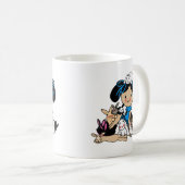 Mug Travailler Drôle De La Maison Crazy Lapin Lady Lap (Devant droit)