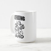 Mug travailler dur (Devant gauche)