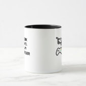 Mug Travailler dur, Jouer si dur énoncé Conception cla (Centre)