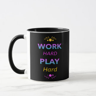 Mug Travailler dur Jouer si dur - Fête du Travail pour