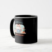Mug Travailler Dur Ou À Peine Travailler Mème Drôle (Devant gauche)